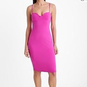 Express Fuchsia Body Contour Dress XL